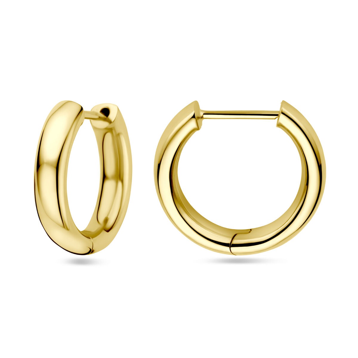 14k złote damskie kolczyki koła – 19 mm
