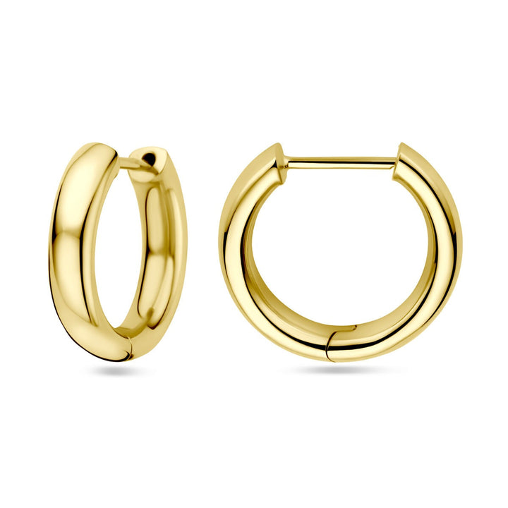 14k gouden dames klapoorringen – 19 mm