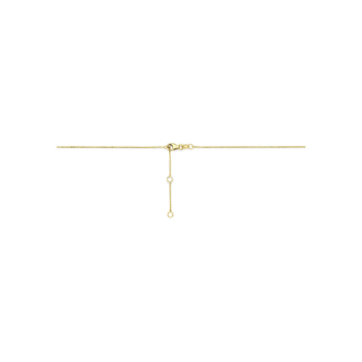 14k Geelgouden dames ketting met balkje