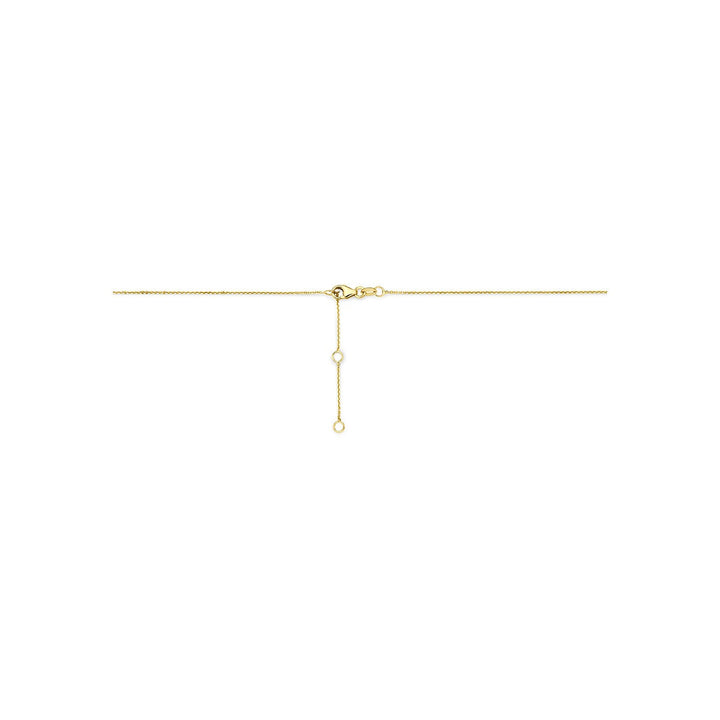 14k Geelgouden dames ketting met balkje