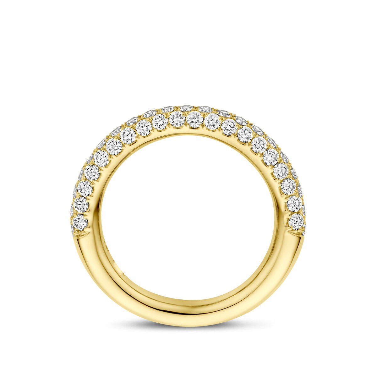 pierścionek z żółtego złota 14k z diamentem 1.24ct