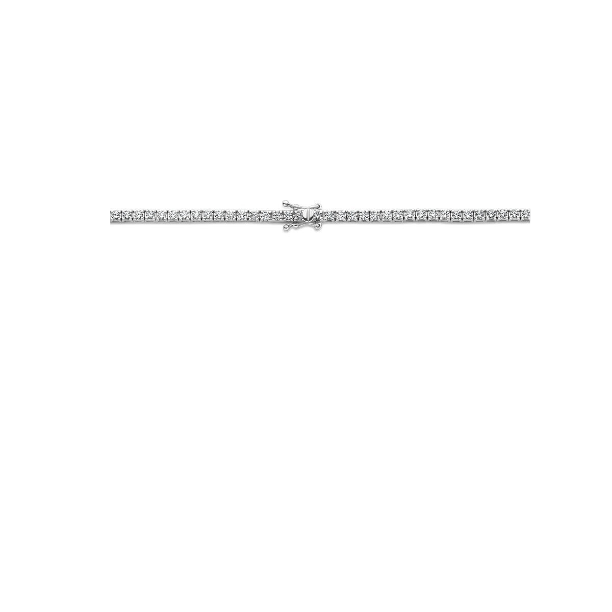14k białozłote naszyjnik tenisowy z diamentami hodowanymi w laboratorium – 5.00ct