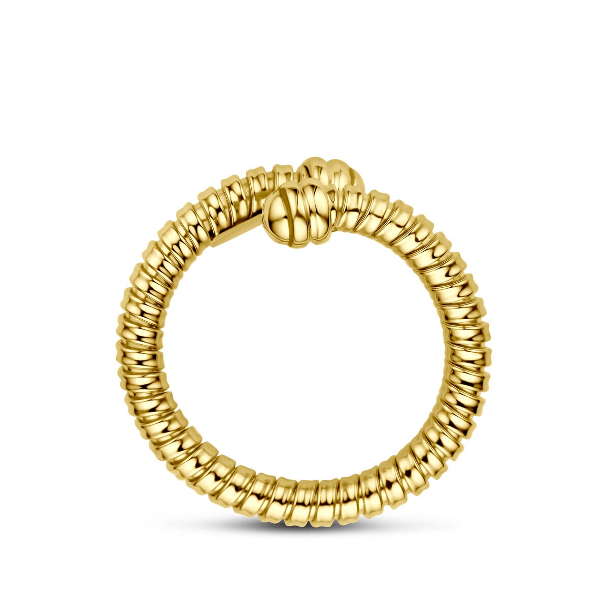 14k Żółte Złoto Pierścionek 11 mm Damski