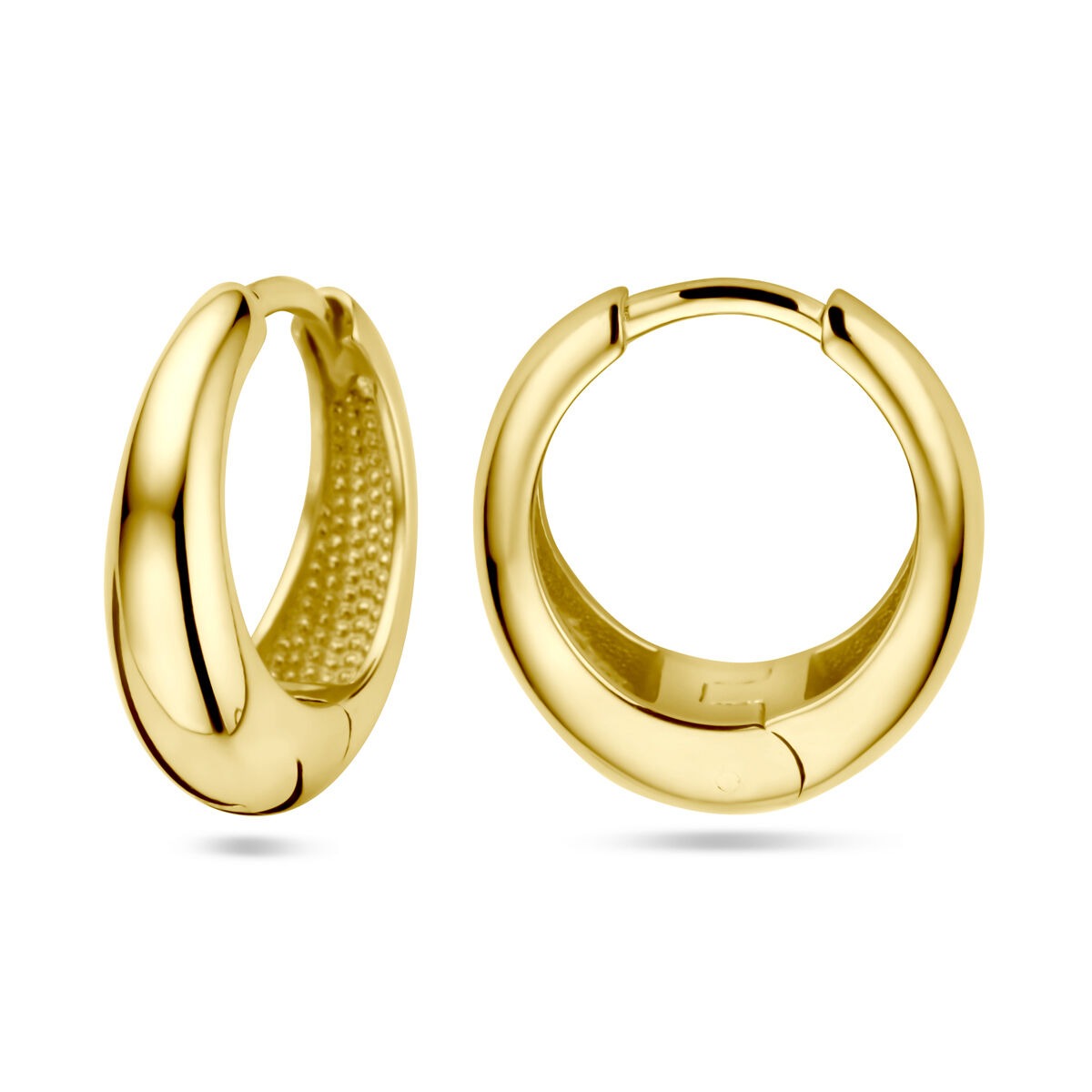 14k złote damskie kolczyki koła – 14.5 mm