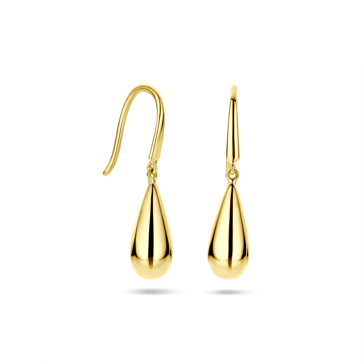 Złote kolczyki 14k w kształcie kropli damskie 14,5 mm