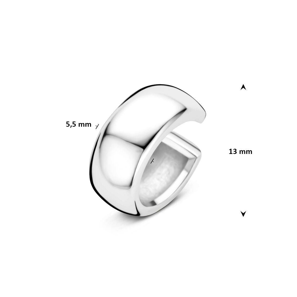 925 Srebrny ear cuff