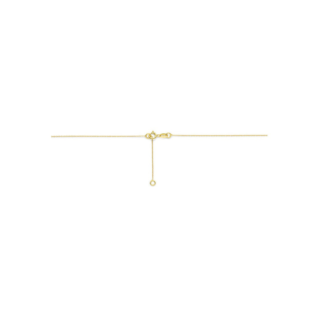 14k Geelgouden collier met bolletjes