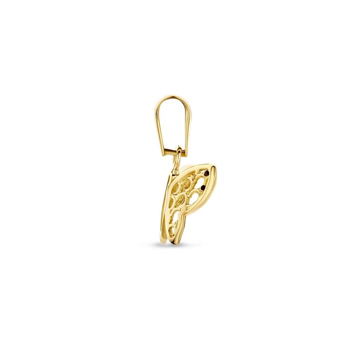9k żółte złoto charms motyl