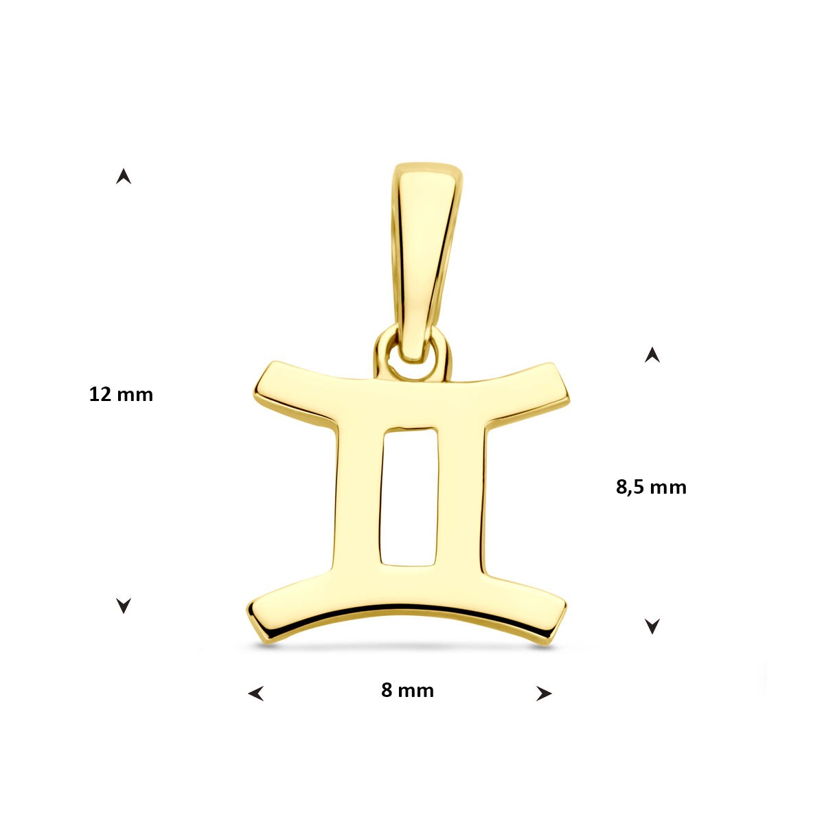14k żółte złoto wisiorek znak zodiaku