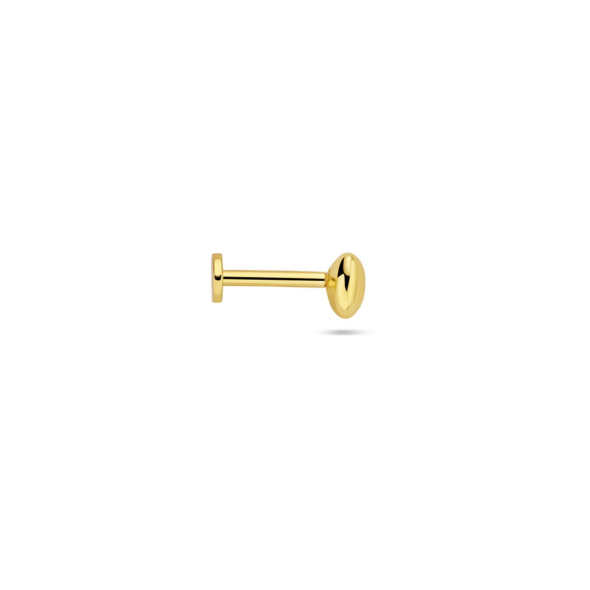 Pozłacany srebrny piercing w kształcie kokardki – 925 srebro