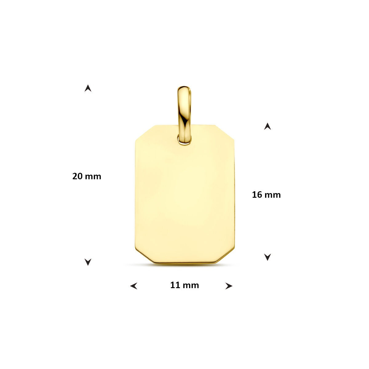 9k Żółte Złoto Wisiorek do Grawerowania – 20 mm
