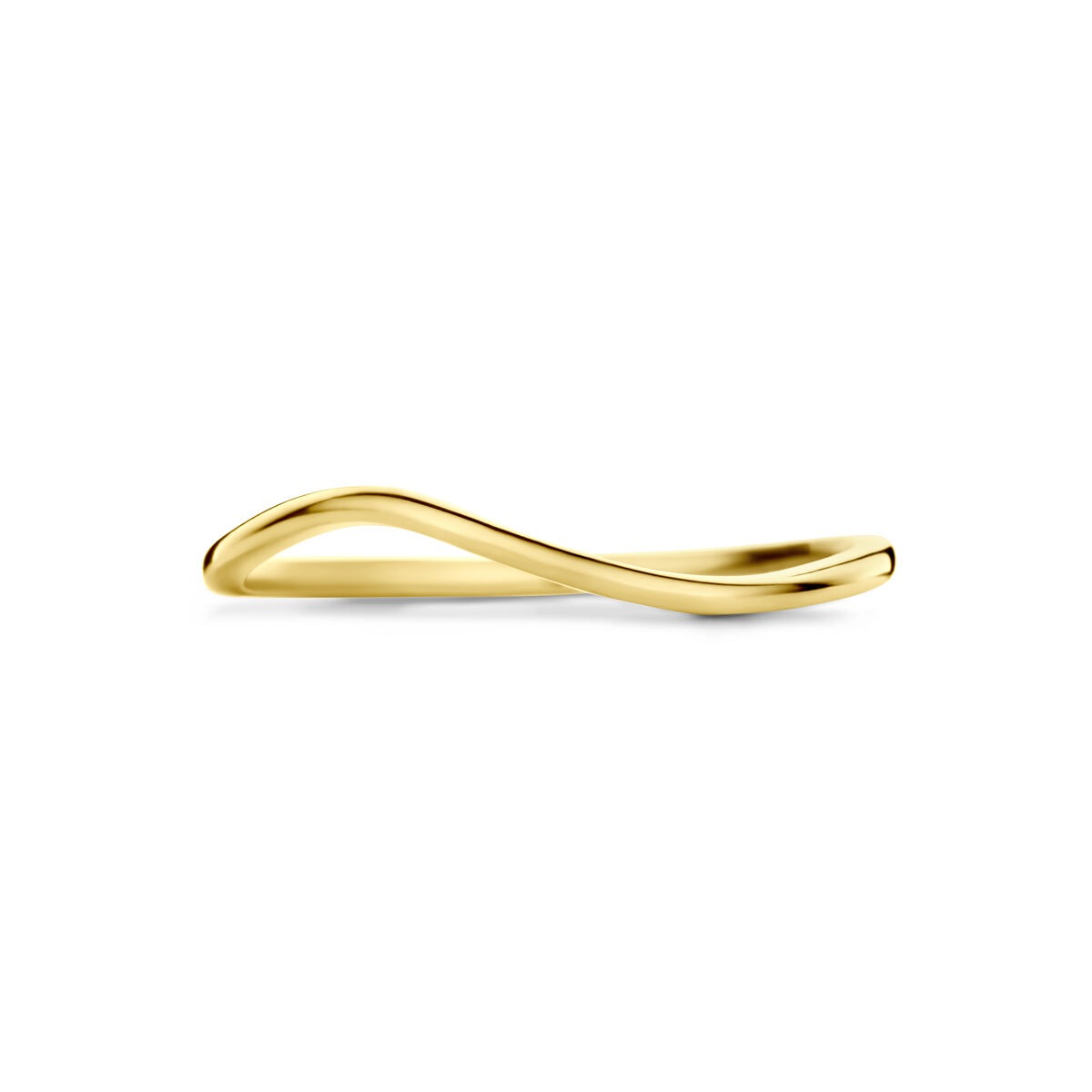 14k żółte złoto pierścionek 3 mm