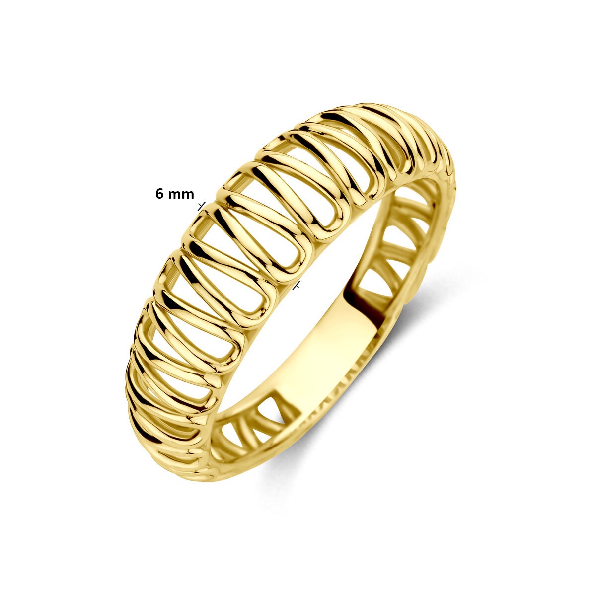 pierścionek ze złota 14k – 6mm szeroki
