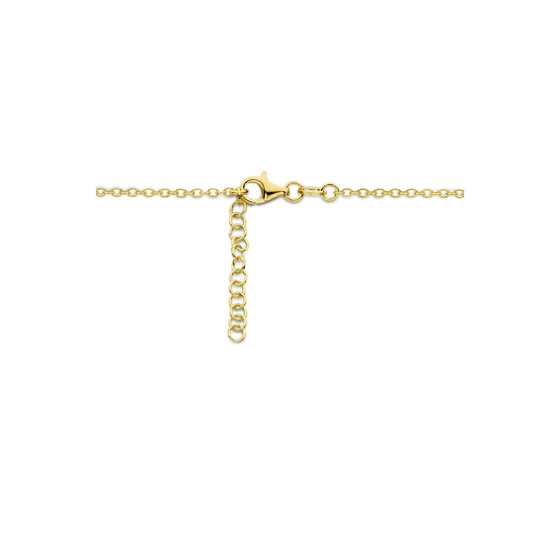 Geelgoud Verguld 925 Zilveren Collier met Hart en Infinity