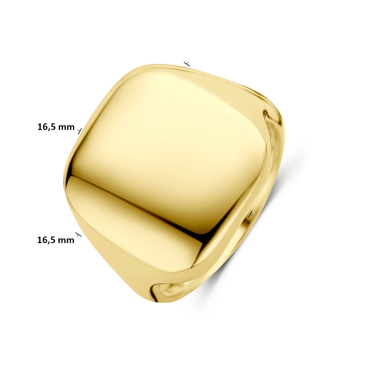 14k żółte złoto pierścionek
