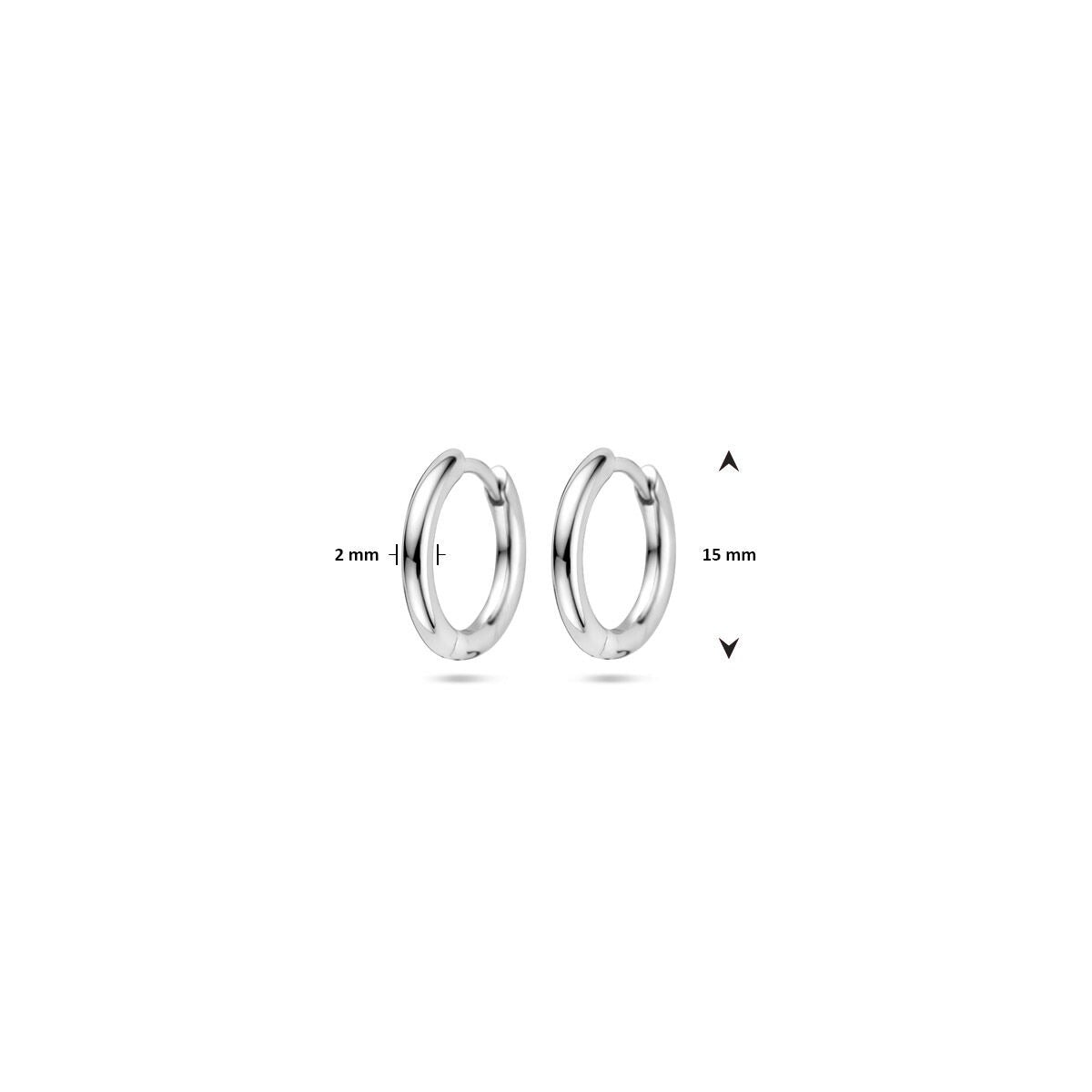 klamry koła 2,0 mm srebro rodowane