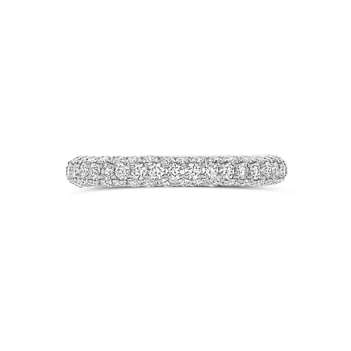 pierścionek z białego złota z diamentem 1.24ct
