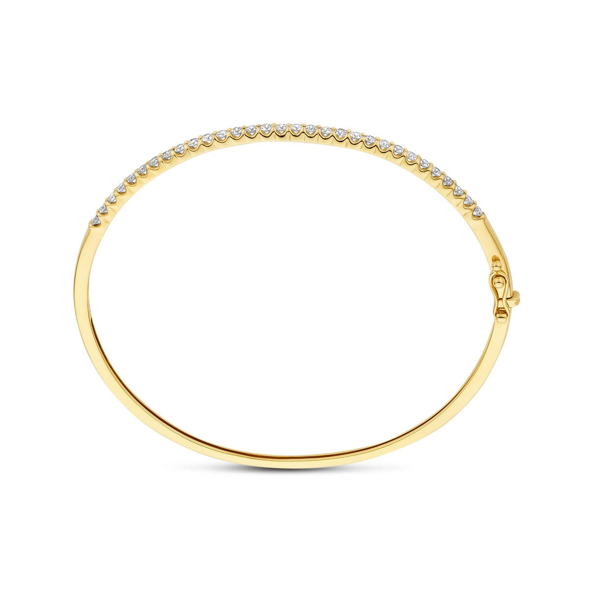 14k Żółte Złoto Bransoletka z Diamentem Hodowanym w Laboratorium 1.00ct