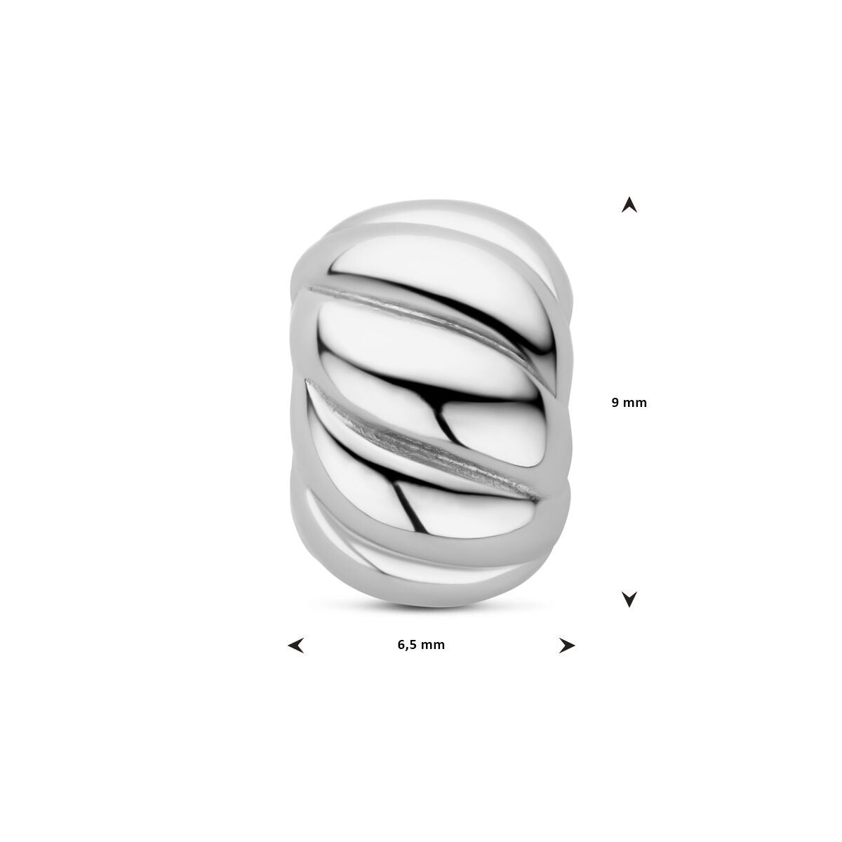 925 Rodowany Srebrny Rondel