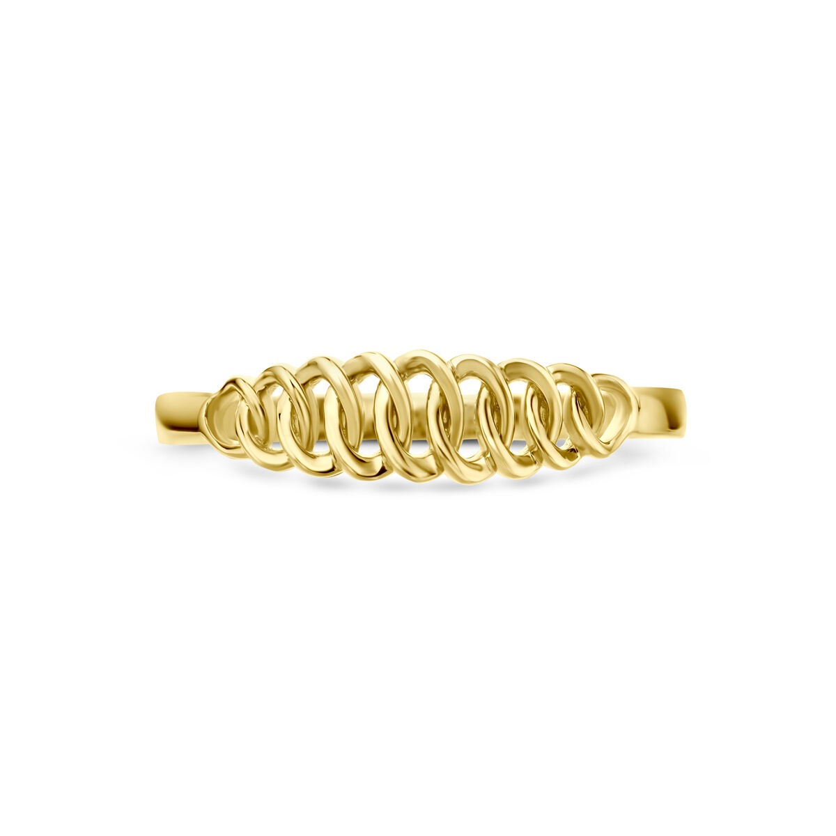14k żółte złoto pierścionek 4.5mm