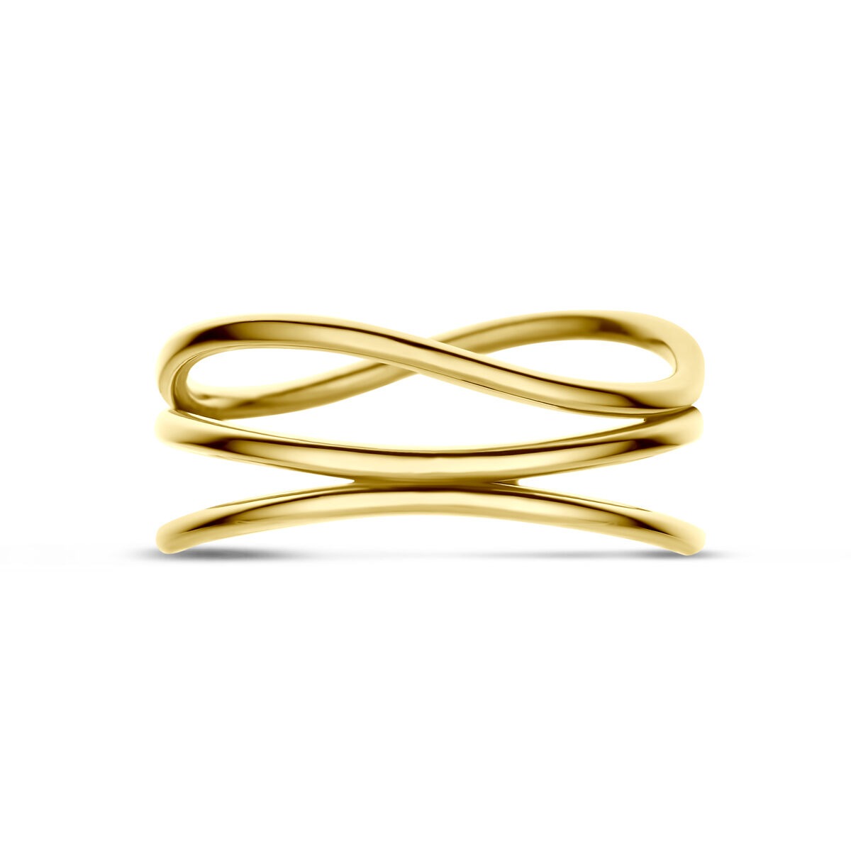14k Żółte Złoto Pierścionek 8,5 mm Damski