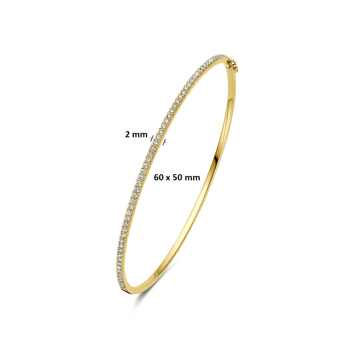 14k Żółte złoto bransoletka z diamentem