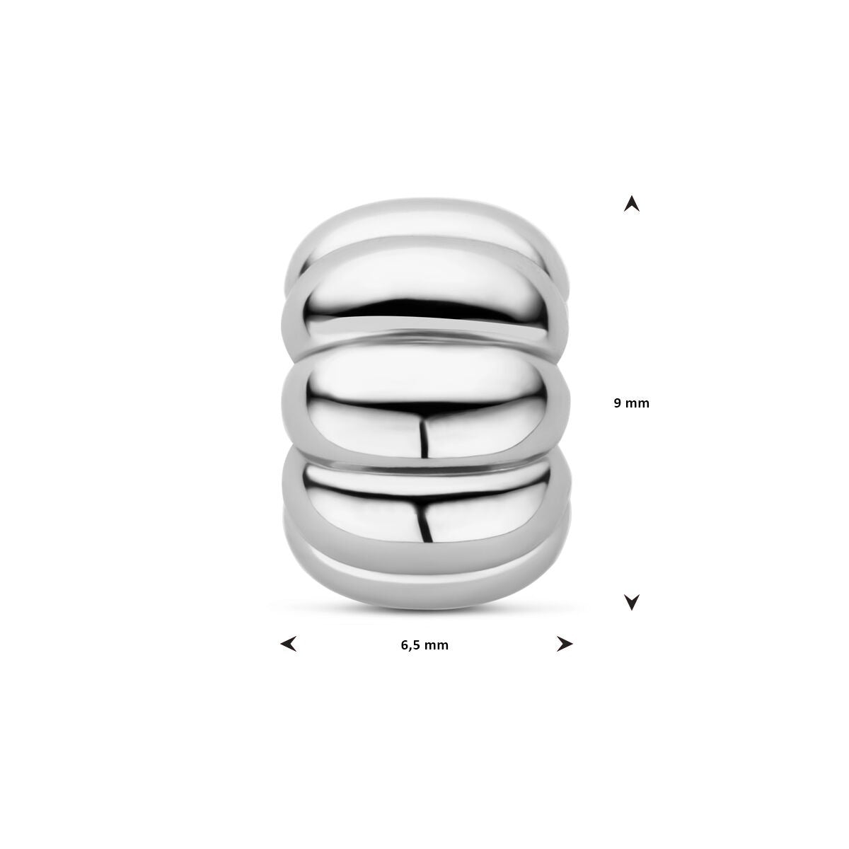 925 Rodowany Srebrny Rondel