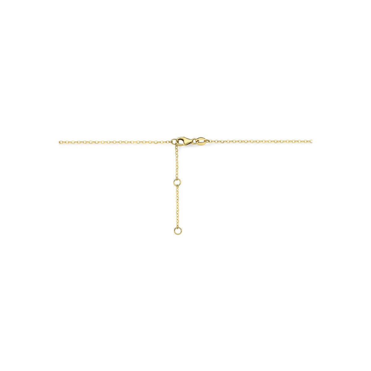 14k żółte złoto naszyjnik z diamentem 0,21 ct