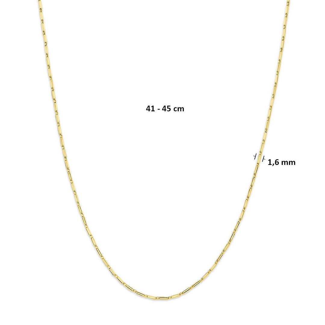 14k Geelgouden dames collier