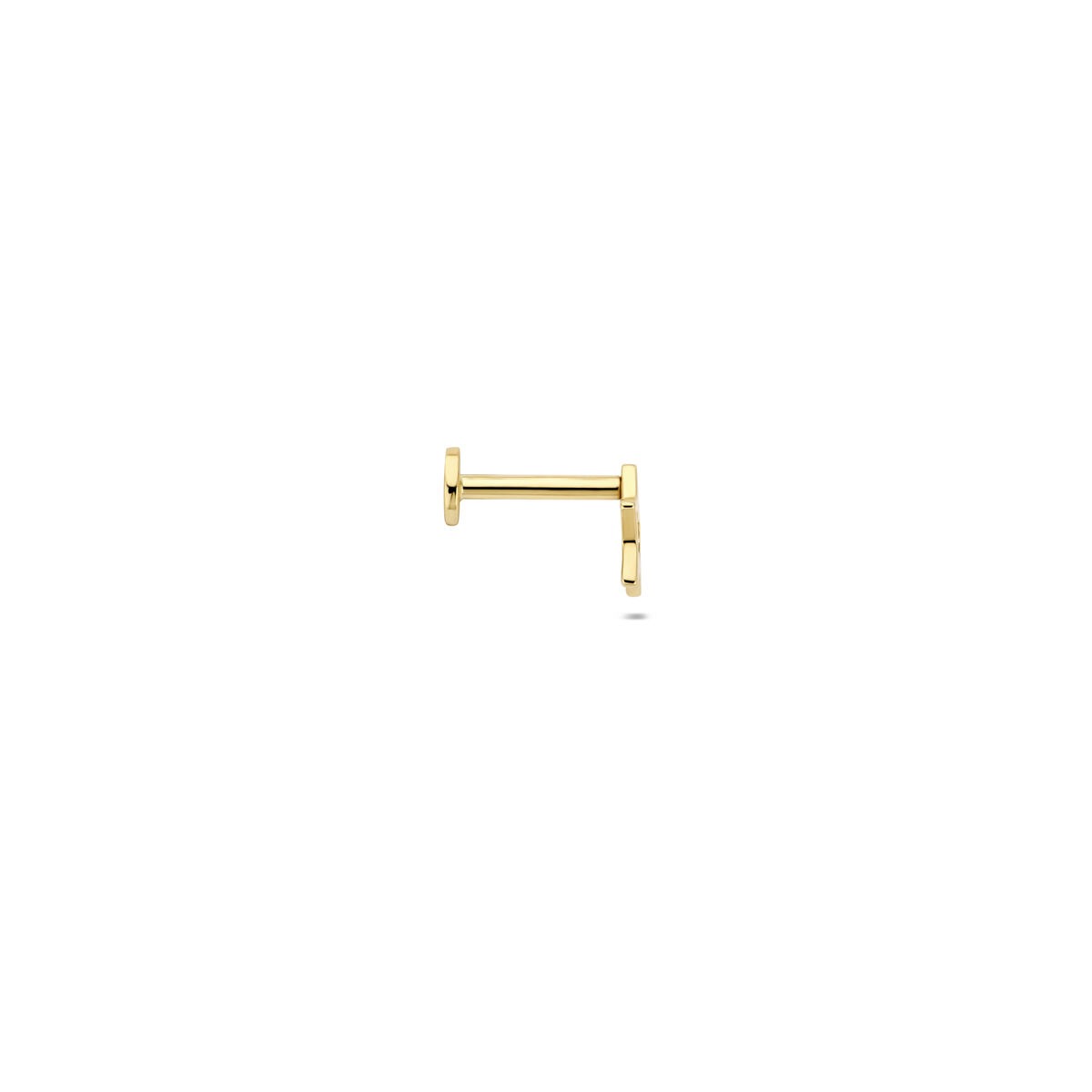 14k Żółte Złoto Piercing Płaski Tył Gwiazda – Na Sztuki