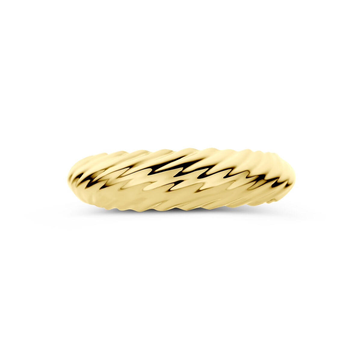 9k Geelgouden gedraaide ring