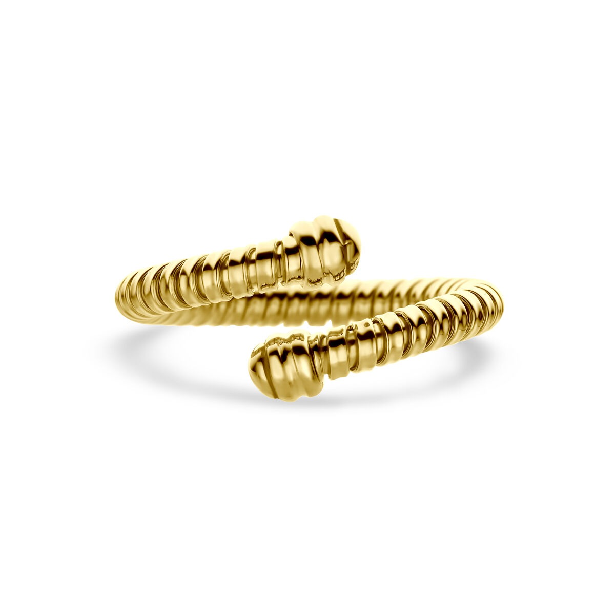 14k Żółte Złoto Pierścionek 11 mm Damski