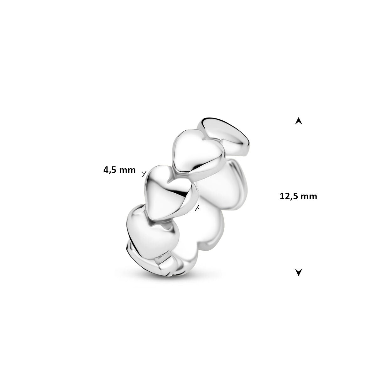 925 Srebrny ear cuff