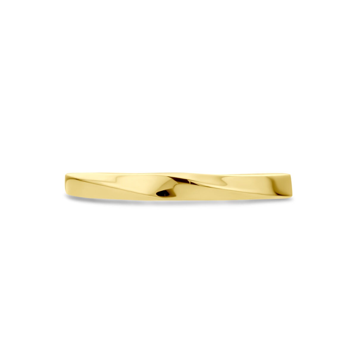 14k Żółte Złoto Damski Pierścionek – 2.5mm Szeroki