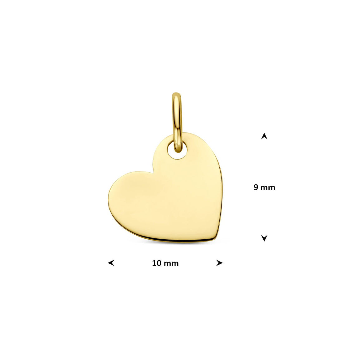 14k Geelgouden Ketting met Hanger Hartje