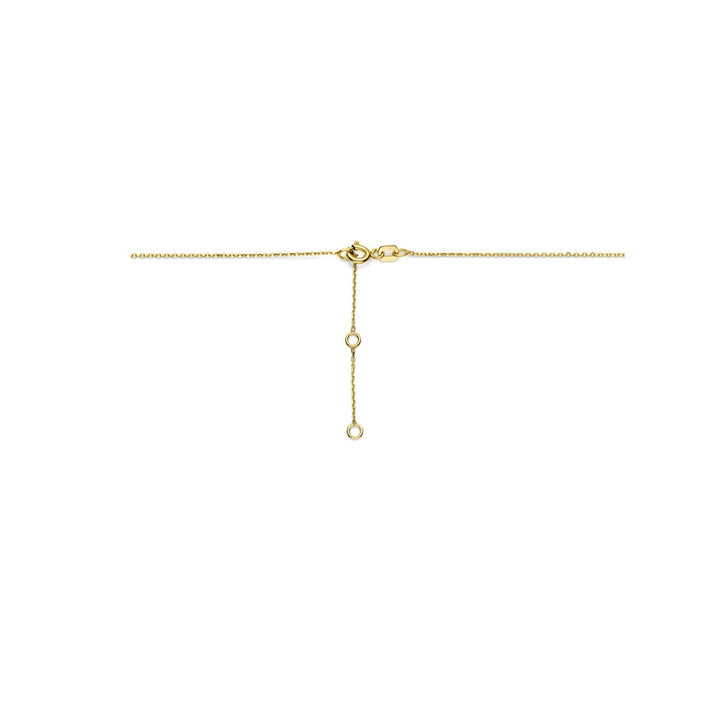 Gouden collier met zirkonia – 14k