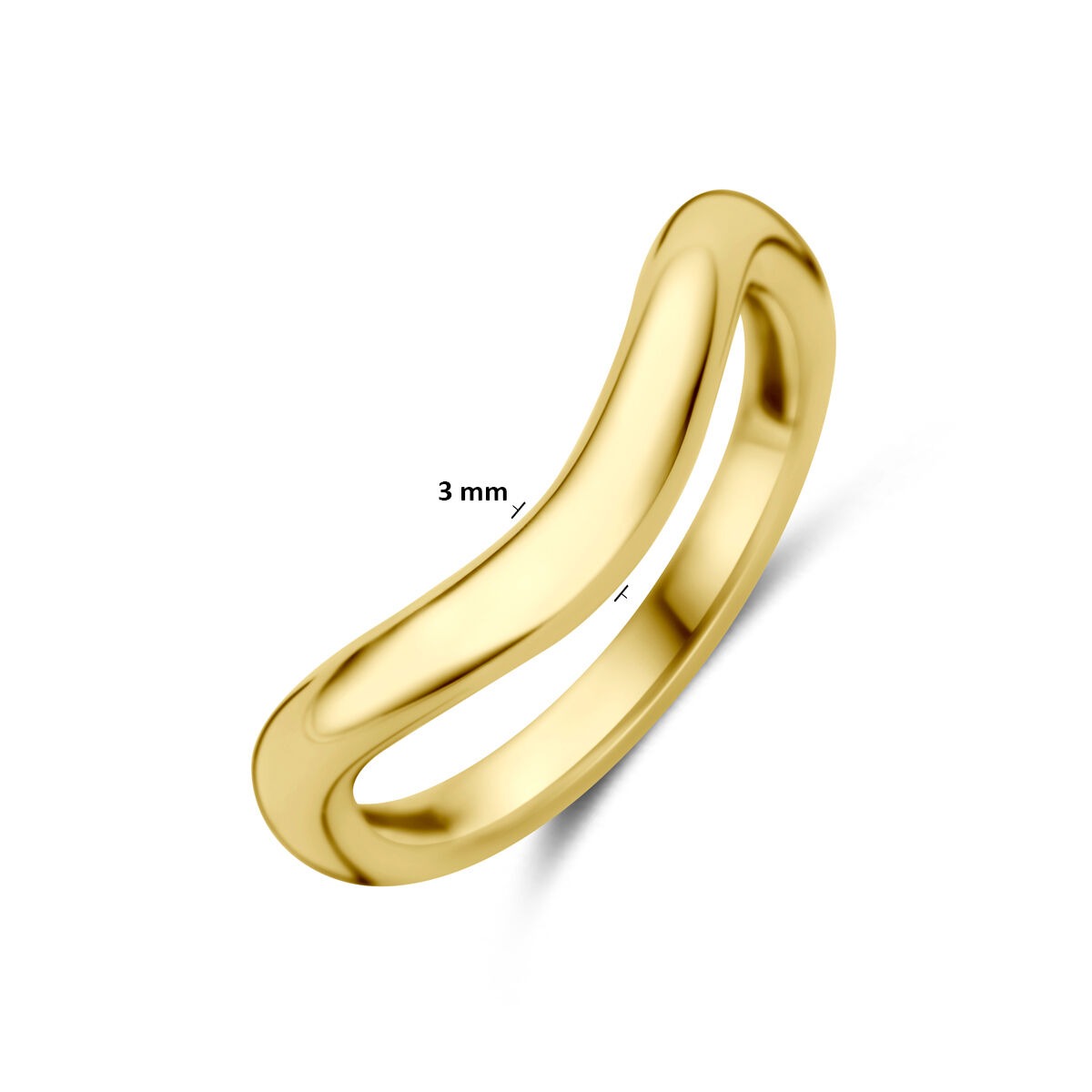 14k żółte złoto pierścionek