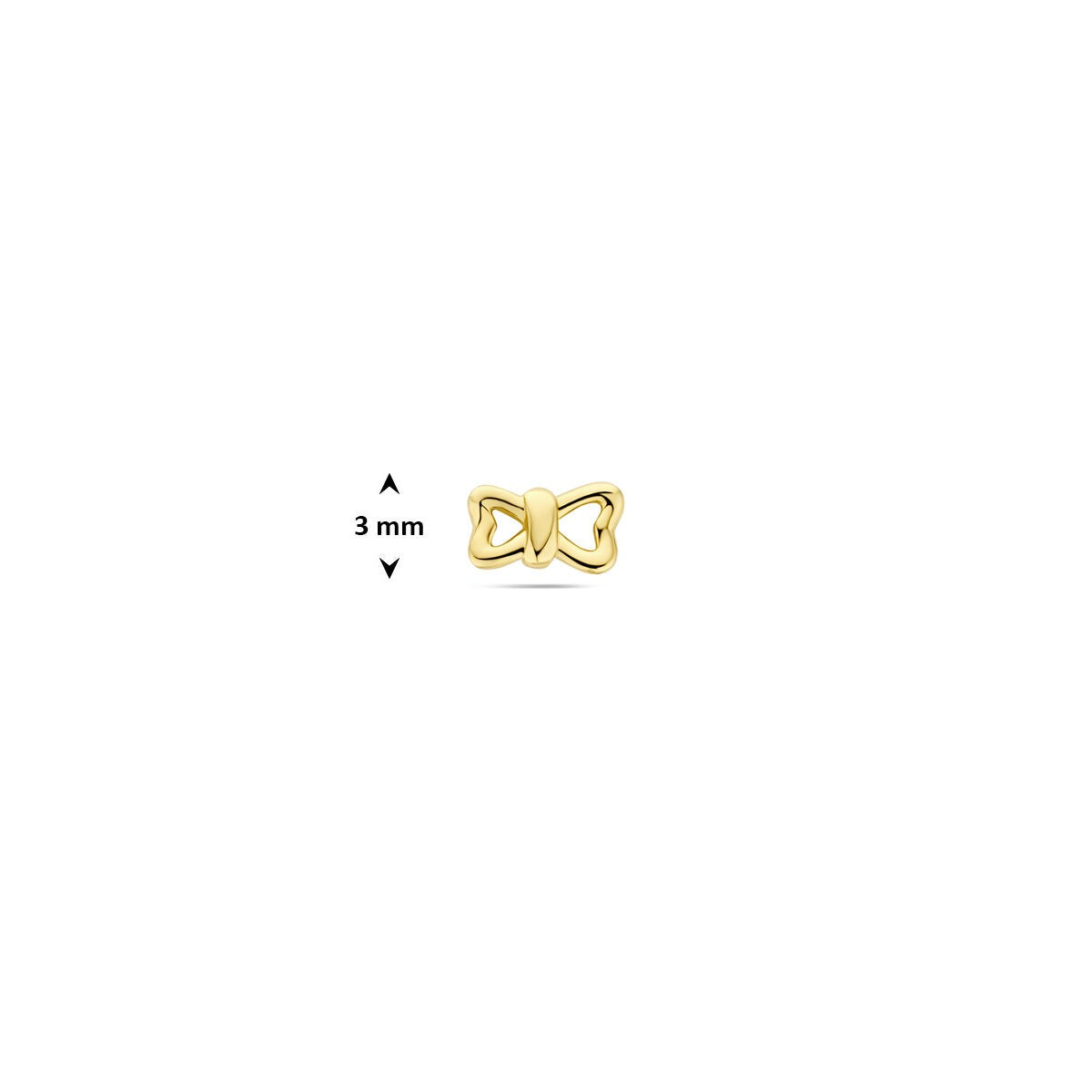 14k Żółte Złoto Płaska Tył Piercing Wstążka – Za Sztukę