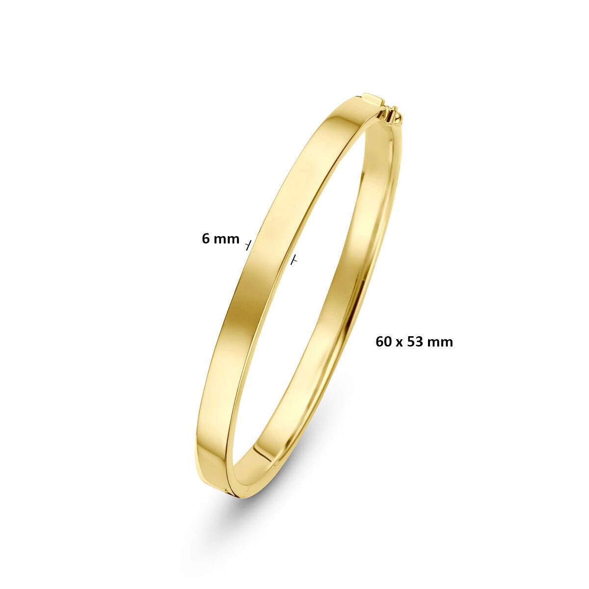 14k Żółte Złoto Silgold Bransoletka 6 mm Damski