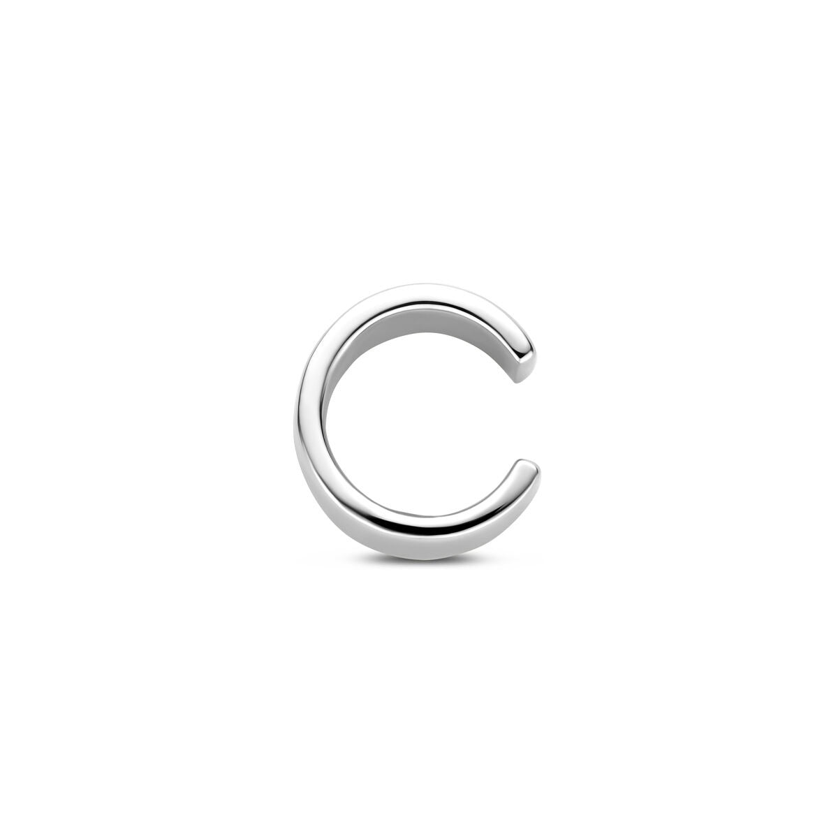 Srebrny ear cuff – rodowany 925 srebro