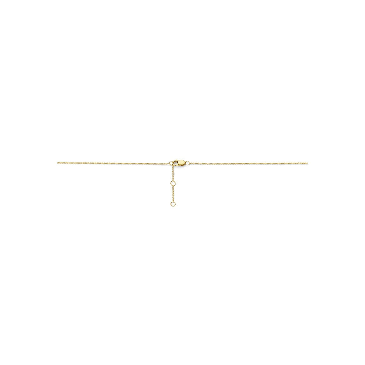naszyjnik 14k bicolor z diamentem