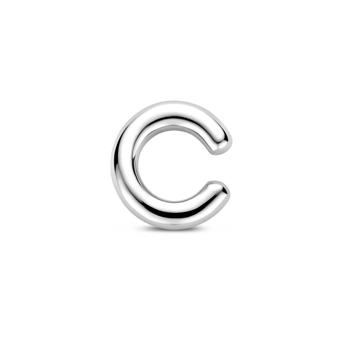 Srebrny ear cuff 925 rodowany – nowoczesny design