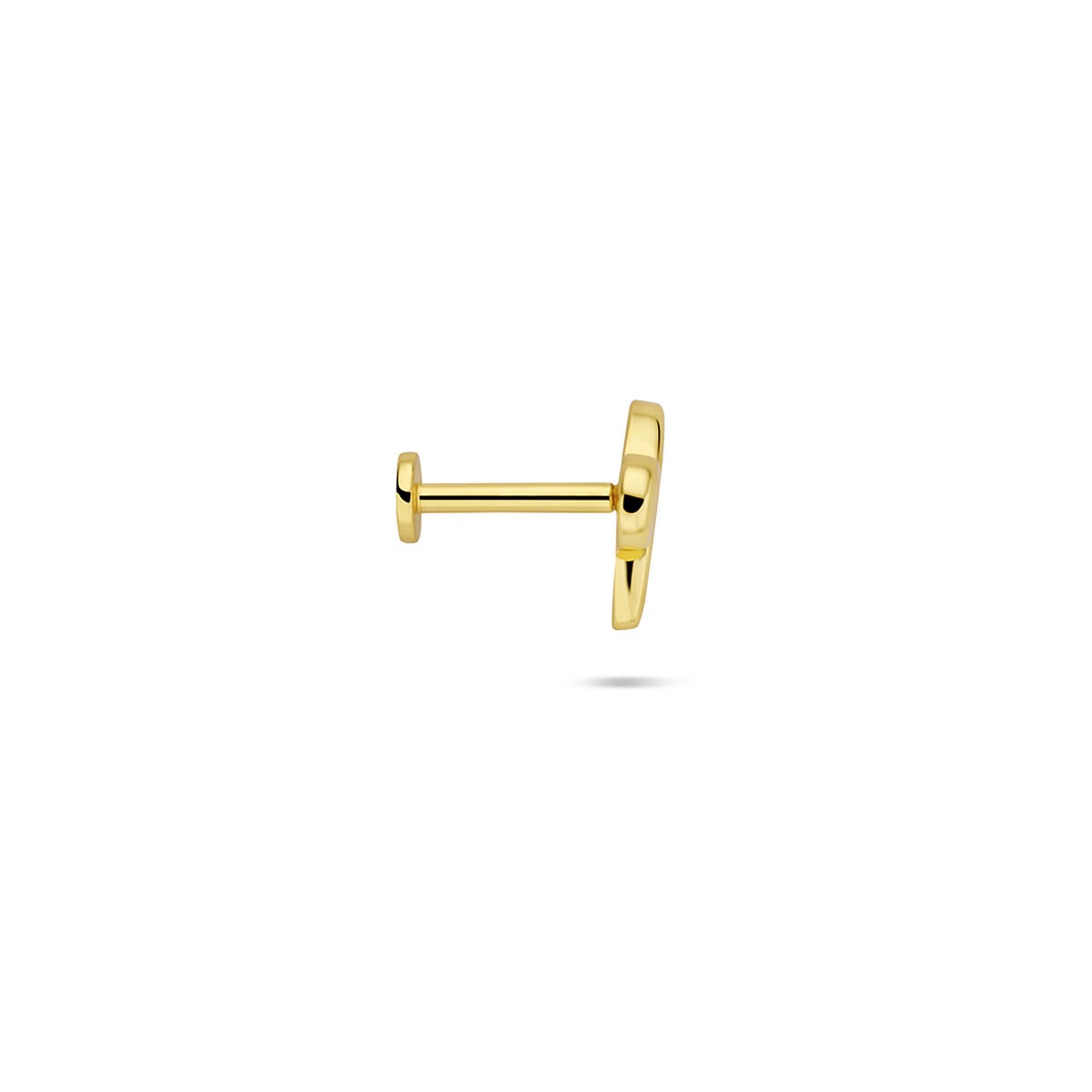Pozłacany srebrny piercing w kształcie kokardki – 925 srebro