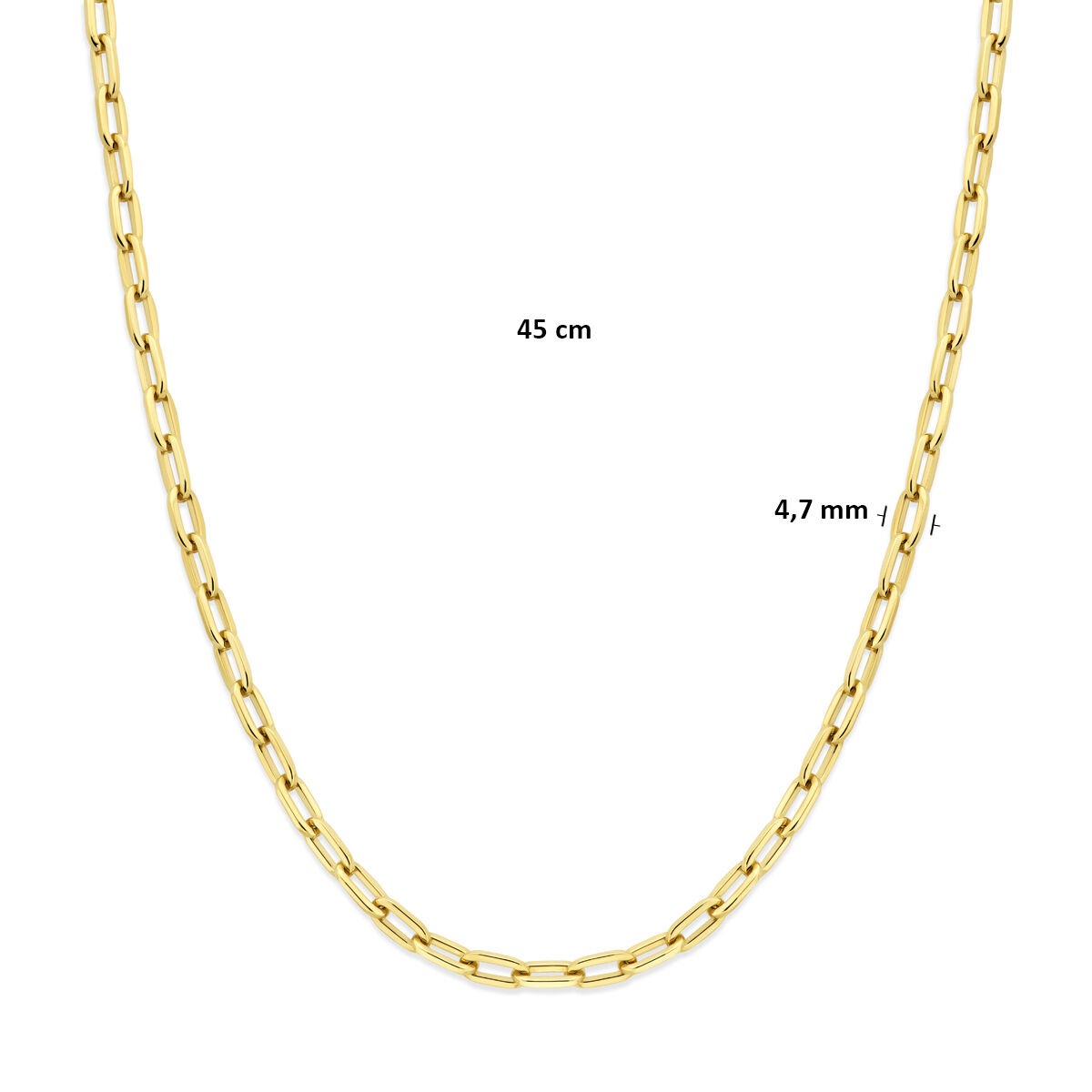 Złoty damski naszyjnik – 14k ogniwo anker 4,7 mm