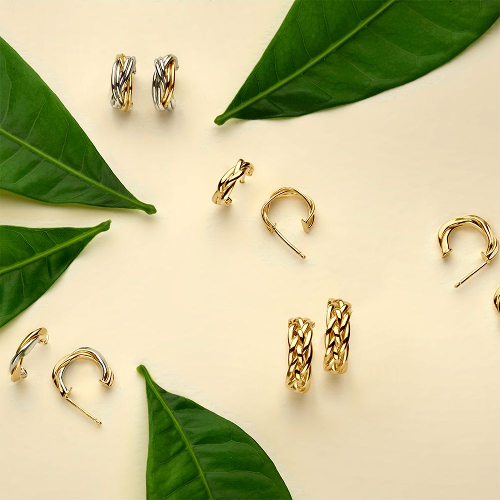 Żółte złoto Kolczyki 14K 10mm – Subtelny Luksus