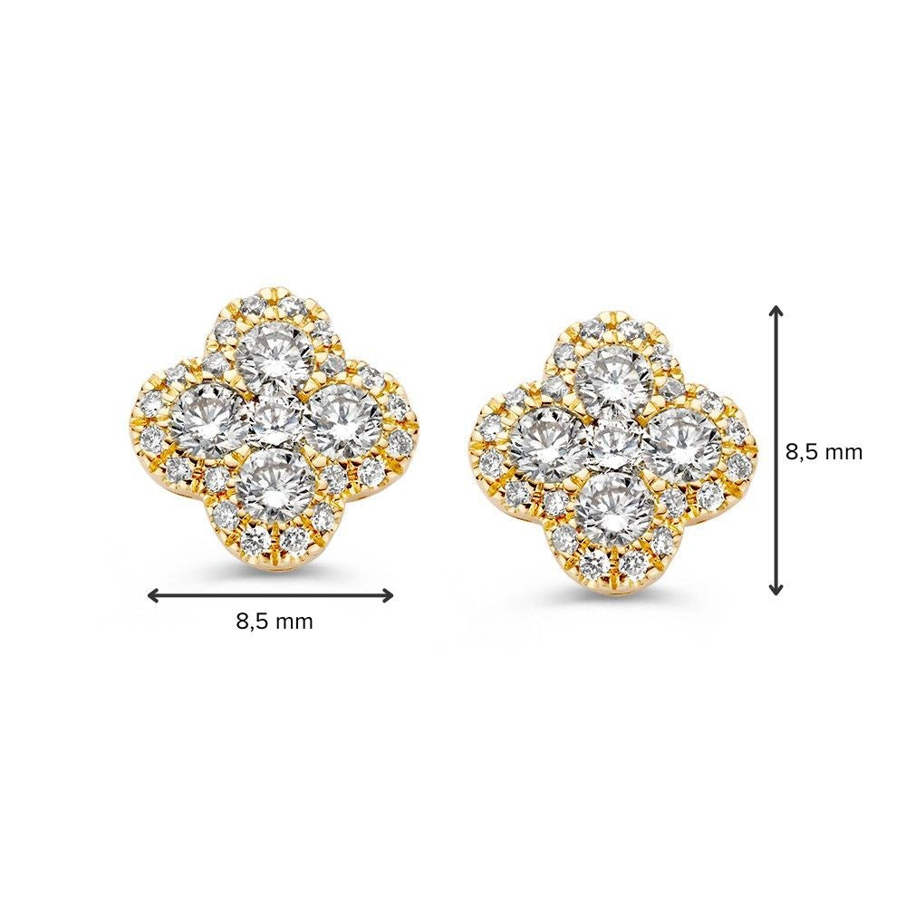 Żółte Złoto Pierścionek z 0,70 crt Diament – Elegancki Pierścionek z 14 Karatowego Złota dla Damski