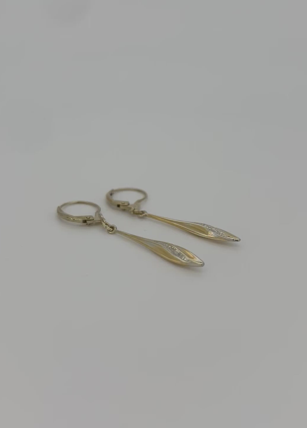 vintage złote kolczyki 14k 1.8gr