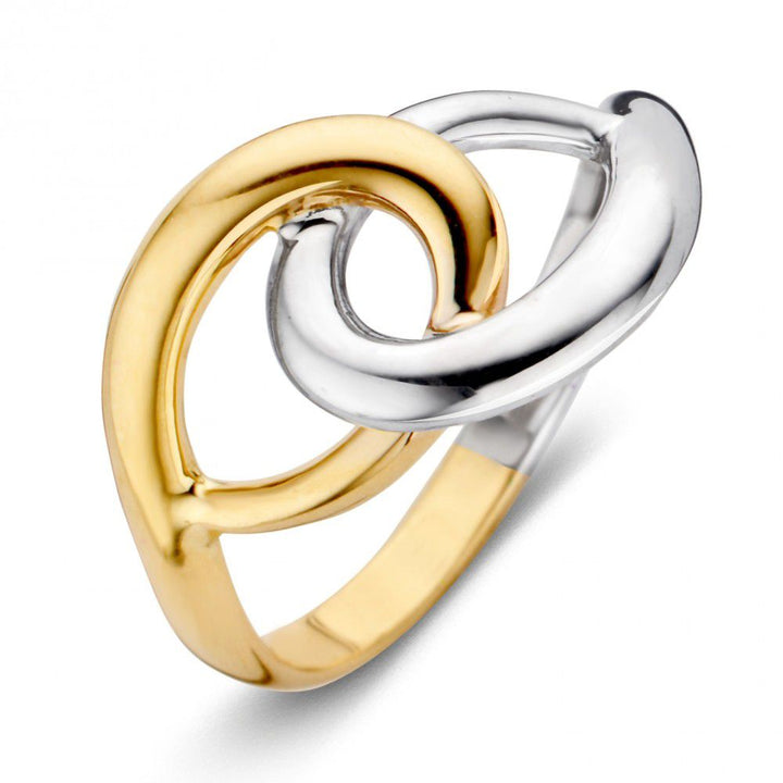 14 Karaat Bicolor Damesring – Tijdloze Elegantie en Subtiele Luxe