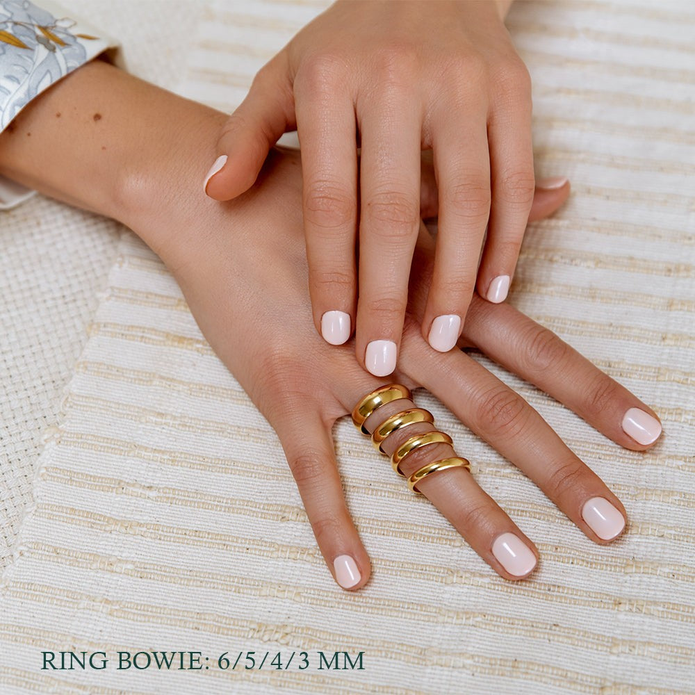 Pierścionek Bowie 5mm żółte złoto