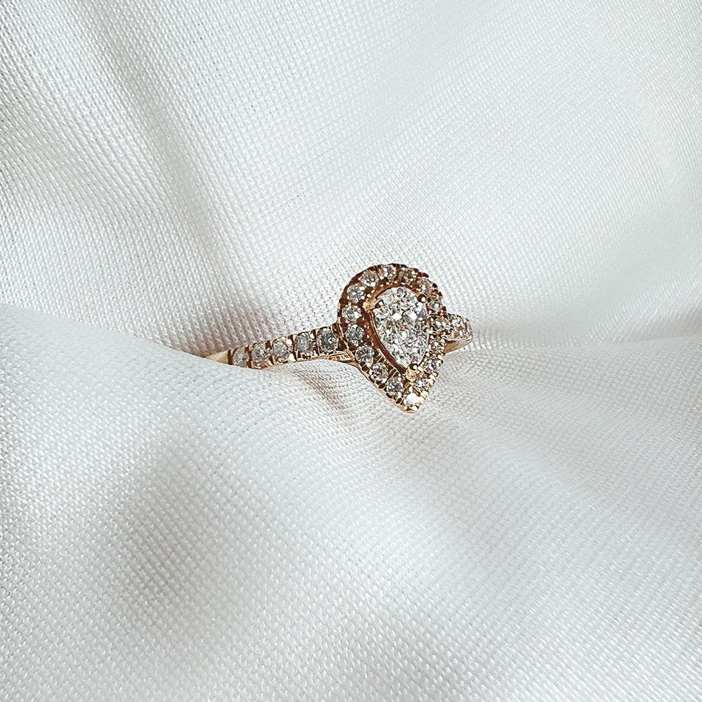 Pierścionek Elin royal 0,50 crt. żółte złoto